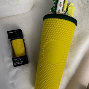 Brand new Starbucks pineapple venti and matching keychain!